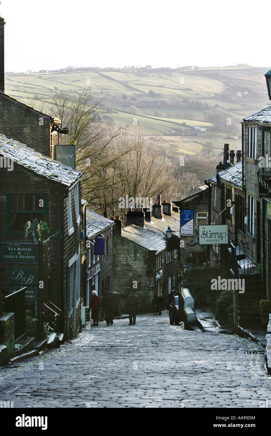 Haworth, village de Bronte Banque D'Images