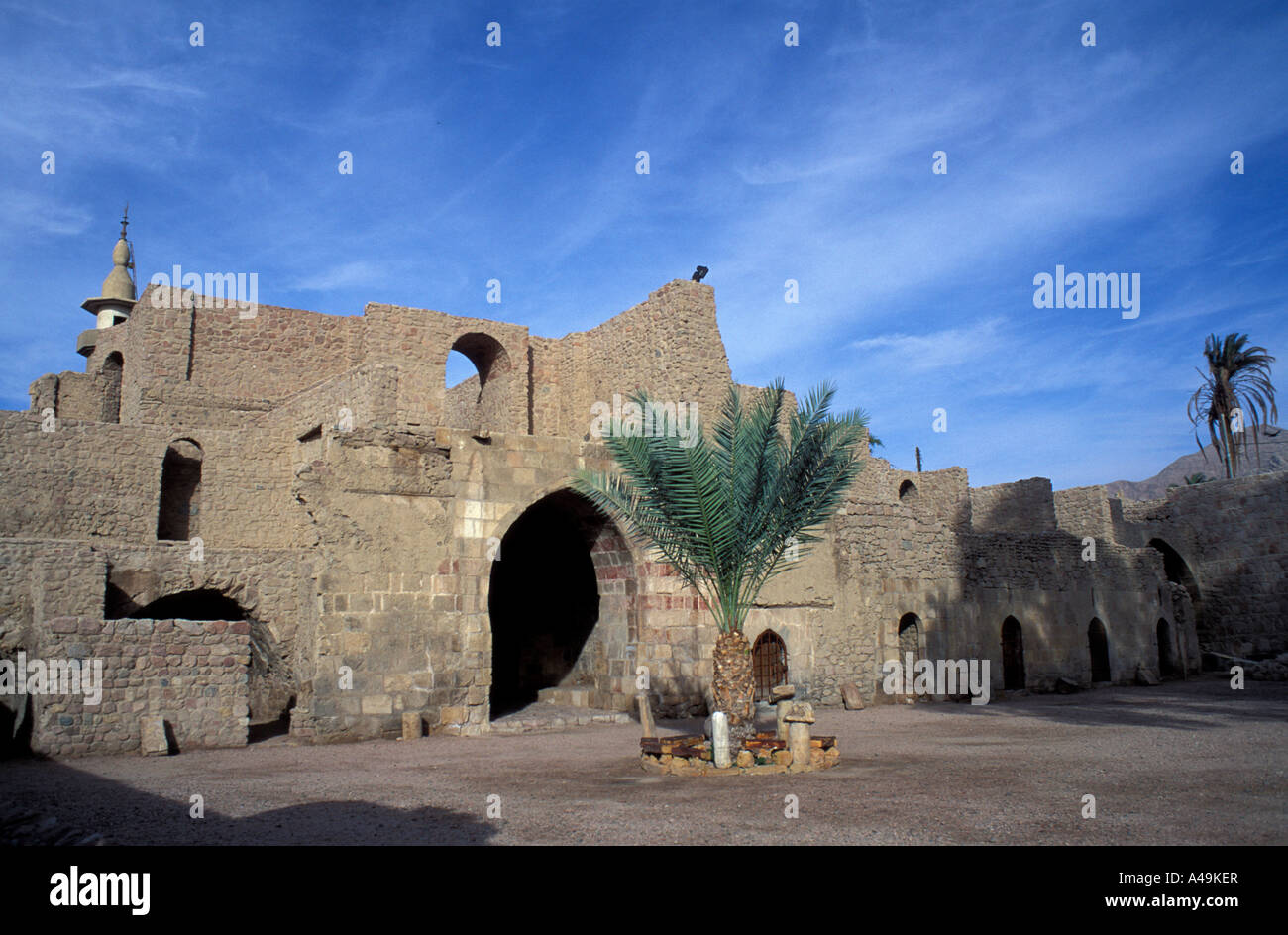 Fort mamelouke Aqaba Jordanie Moyen Orient Banque D'Images