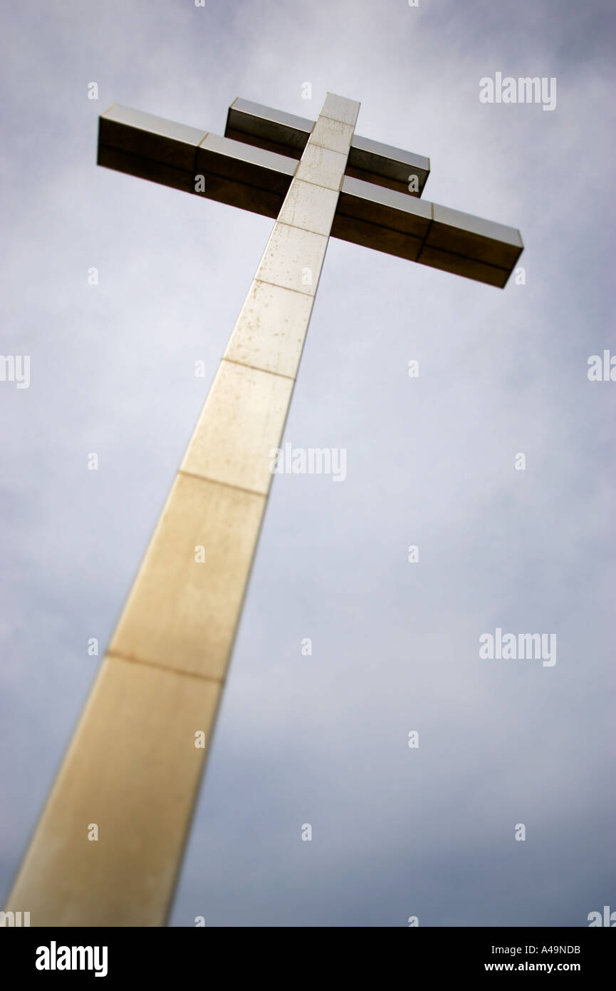 Le général Charles De Gaulle monument à Juno Beach, Courseulles sur Mer, Normandie, France Banque D'Images