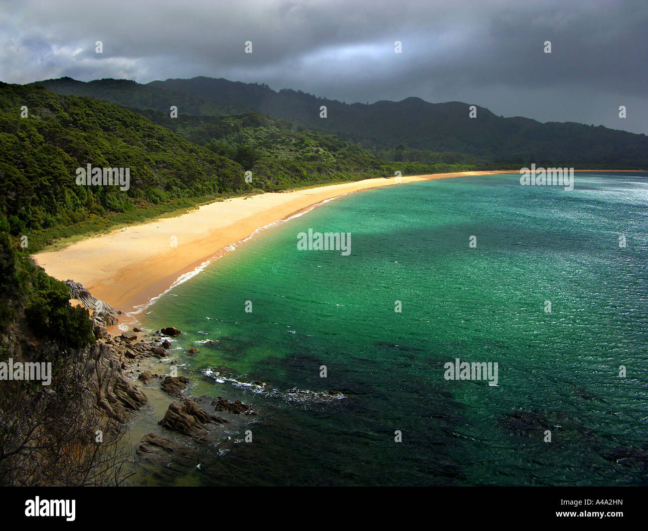 Tautuku Bay, Nouvelle-Zélande, parc national Abel Tasman Banque D'Images