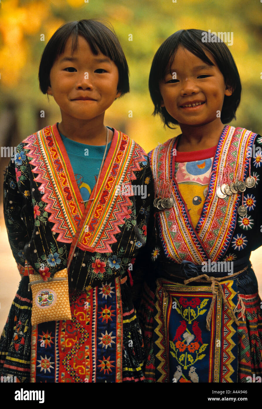 La tribu Hmong, région de Chiang Mai, Thaïlande Banque D'Images