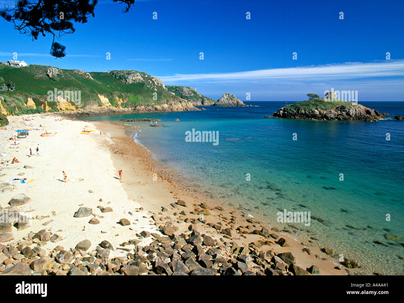 Portelet Bay, Jersey, Royaume-Uni Banque D'Images