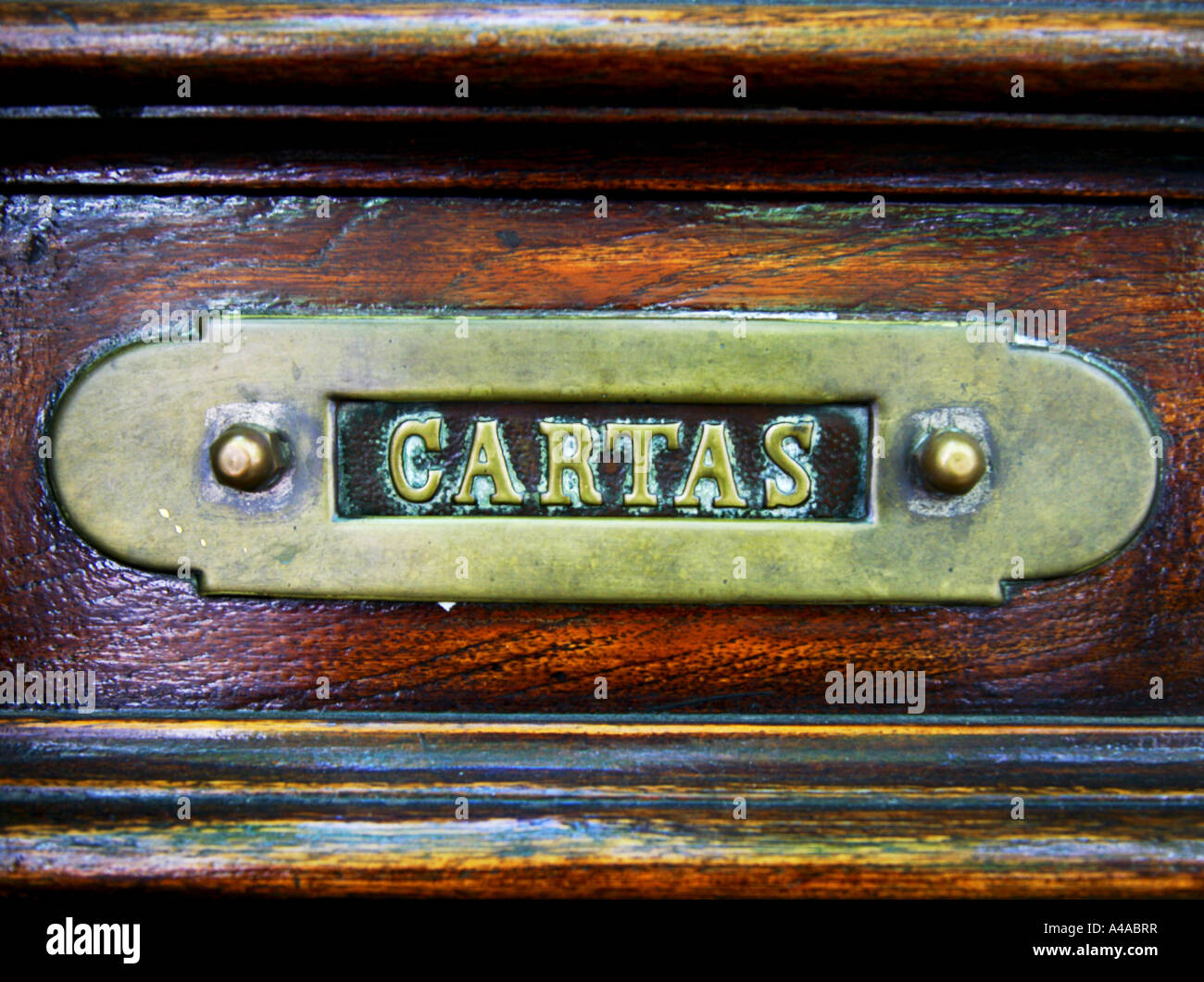 Lettre fort détail cartas Banque D'Images