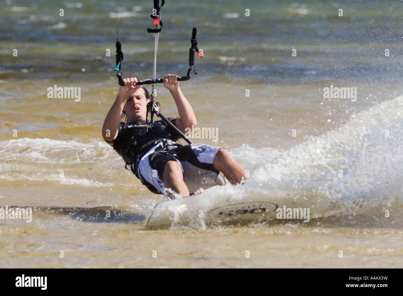 Le kite surf à Whyalla beach Australie Banque D'Images