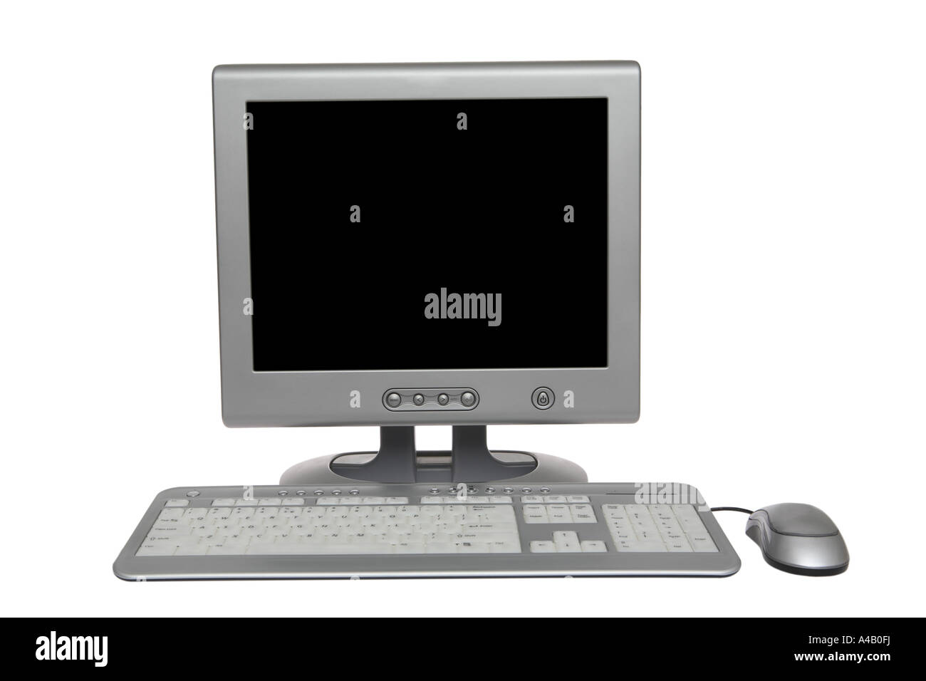 Computer Cut out sur fond blanc Banque D'Images