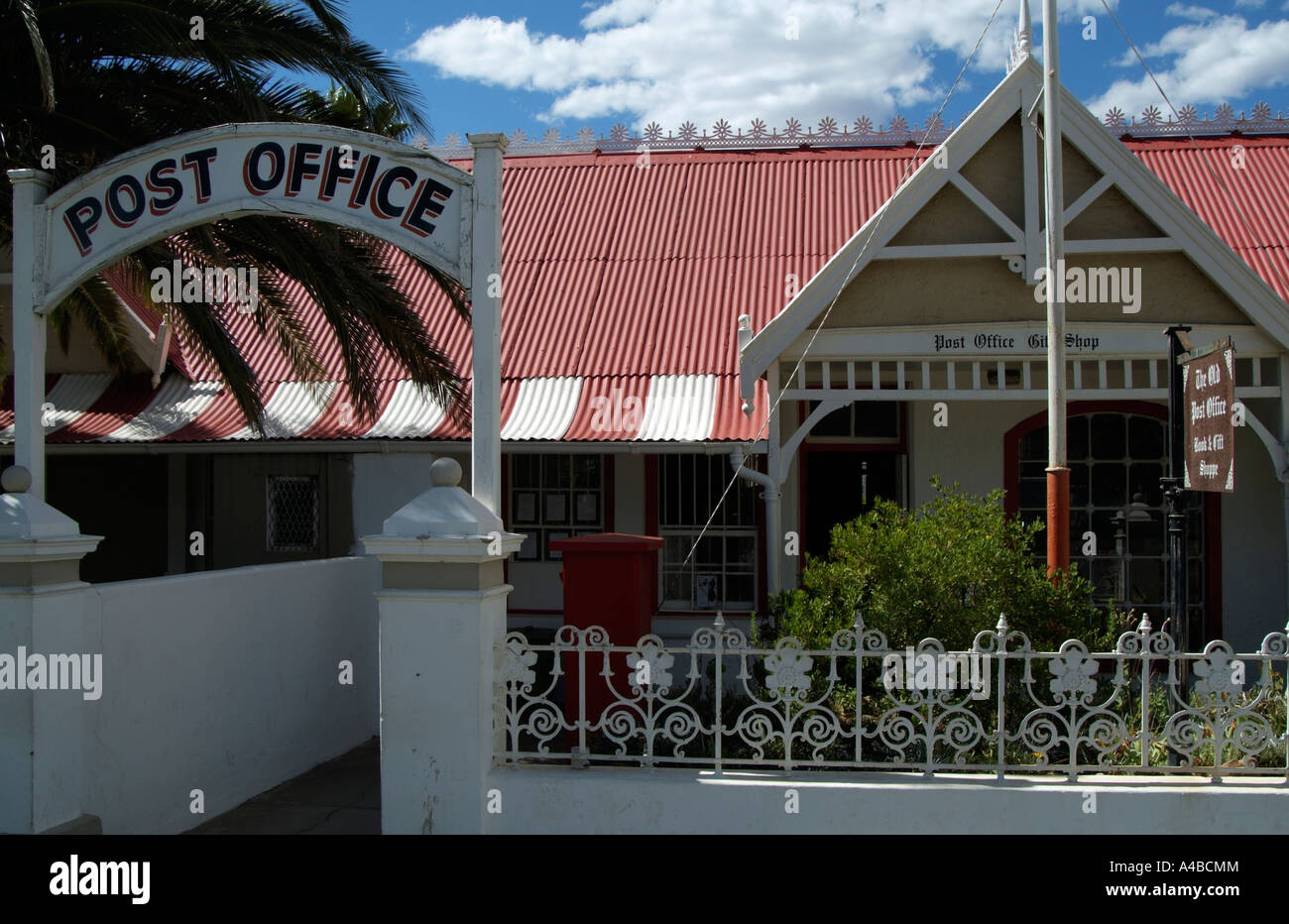 Un Matjiesfontein Edwardian town dans la région du Karoo, au nord de Cape Town. Afrique du Sud RSA.bureau de poste. Banque D'Images