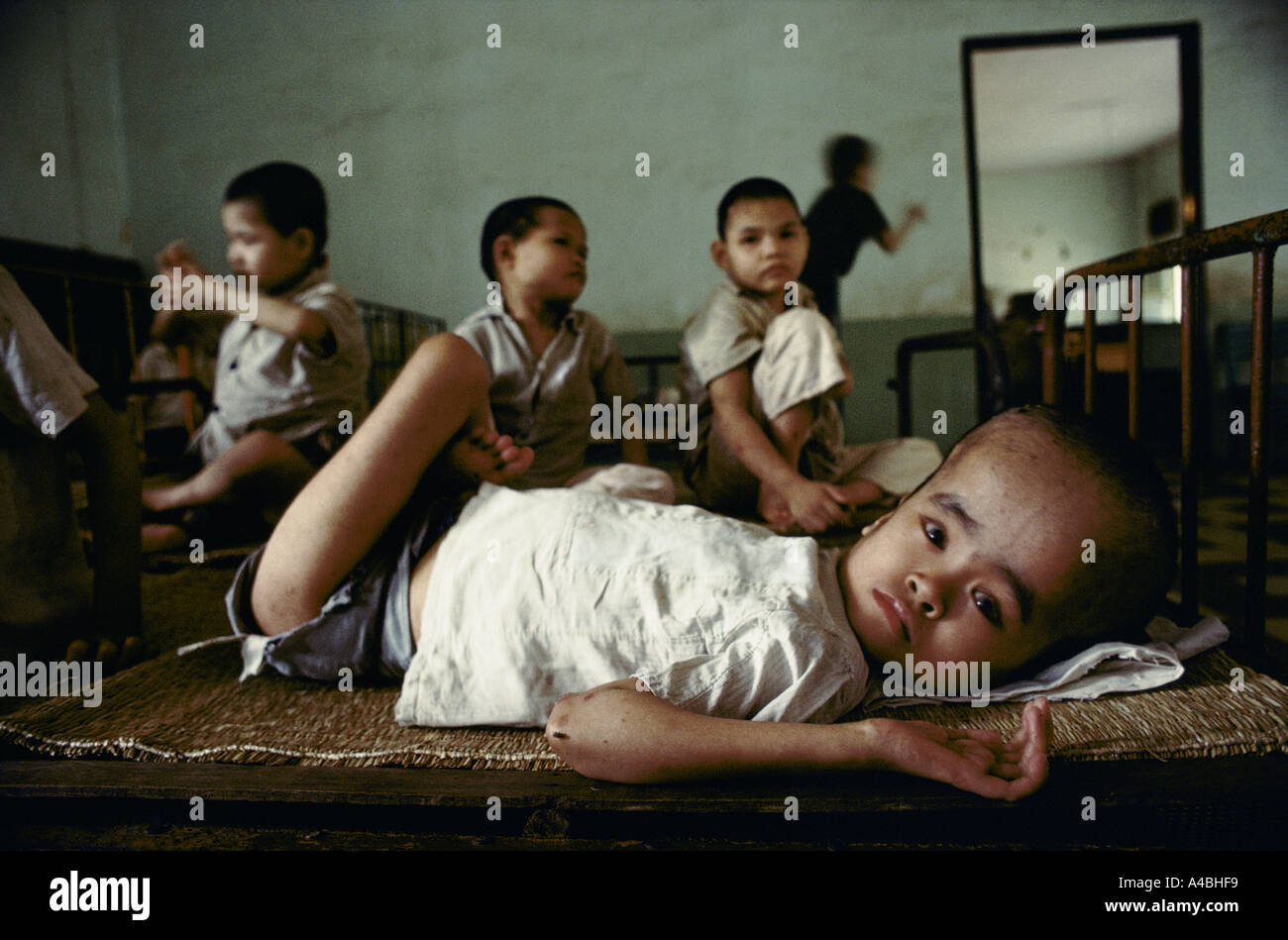 Les enfants de la guerre Ho chi minh City Banque D'Images