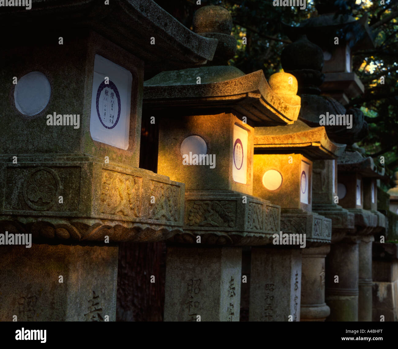 Grand Kasuga Shrine, Nara, Japon.Taisha-zukuri style architectural. Setsubun ( Mantoro Lantern Festival ) tenue le 3 février Banque D'Images