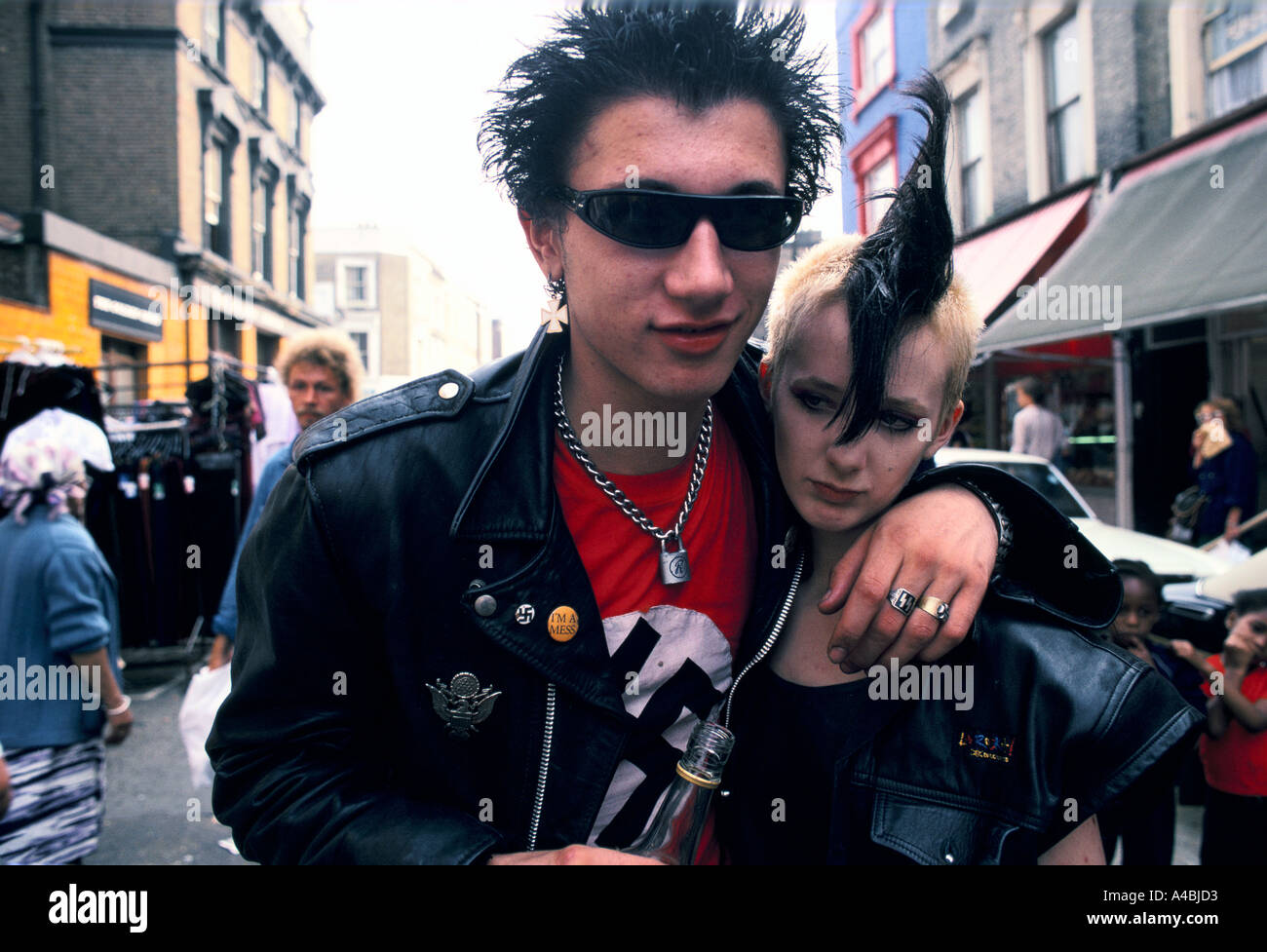 Les Punks à Notting Hill Carnival Banque D'Images