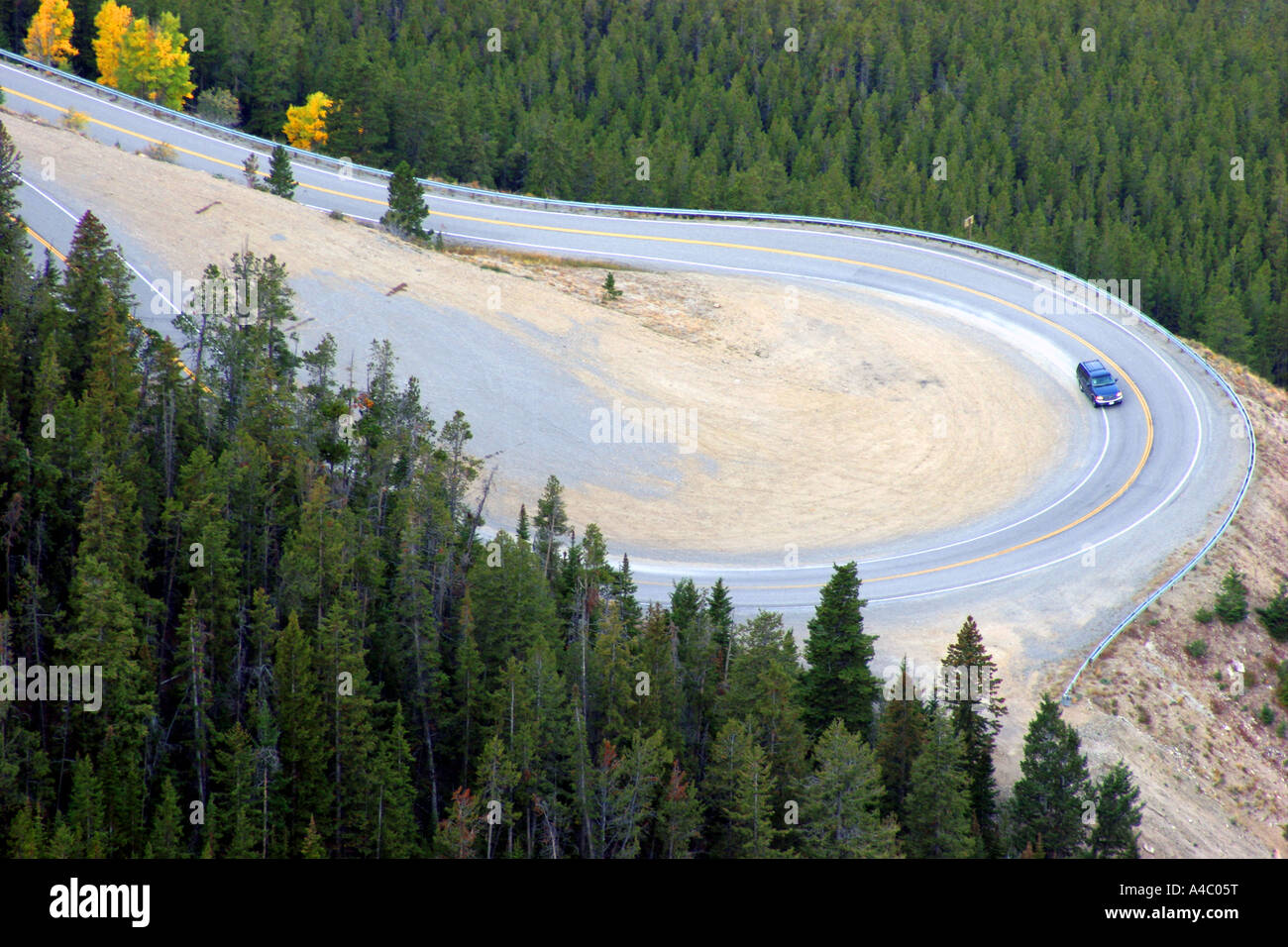 L'autoroute beartooth, Wyoming, Montana Banque D'Images