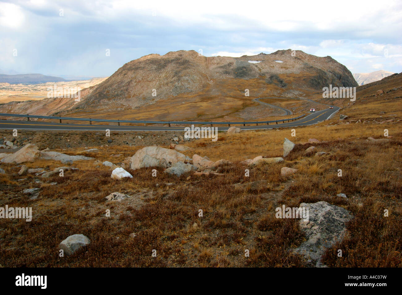 L'autoroute beartooth, Wyoming, Montana Banque D'Images