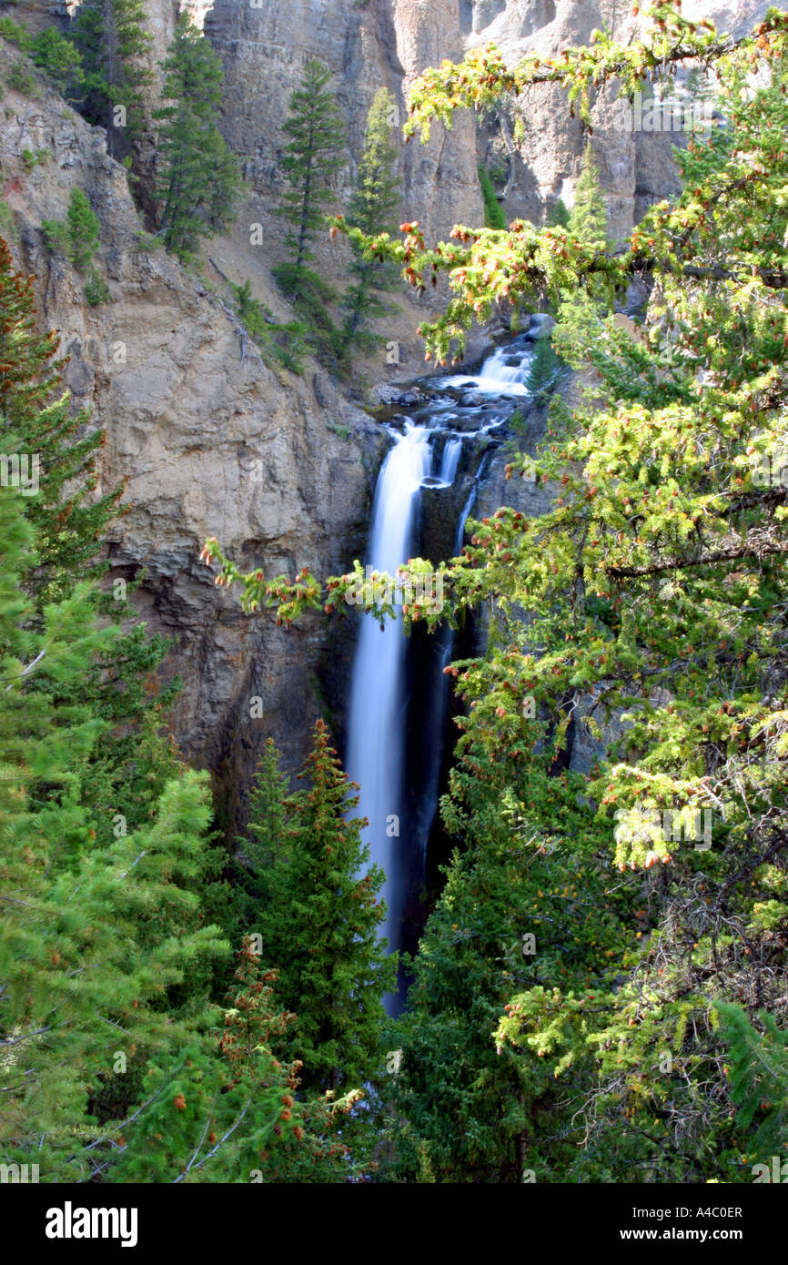 Tower falls, parc national de Yellowstone, Wyoming Banque D'Images