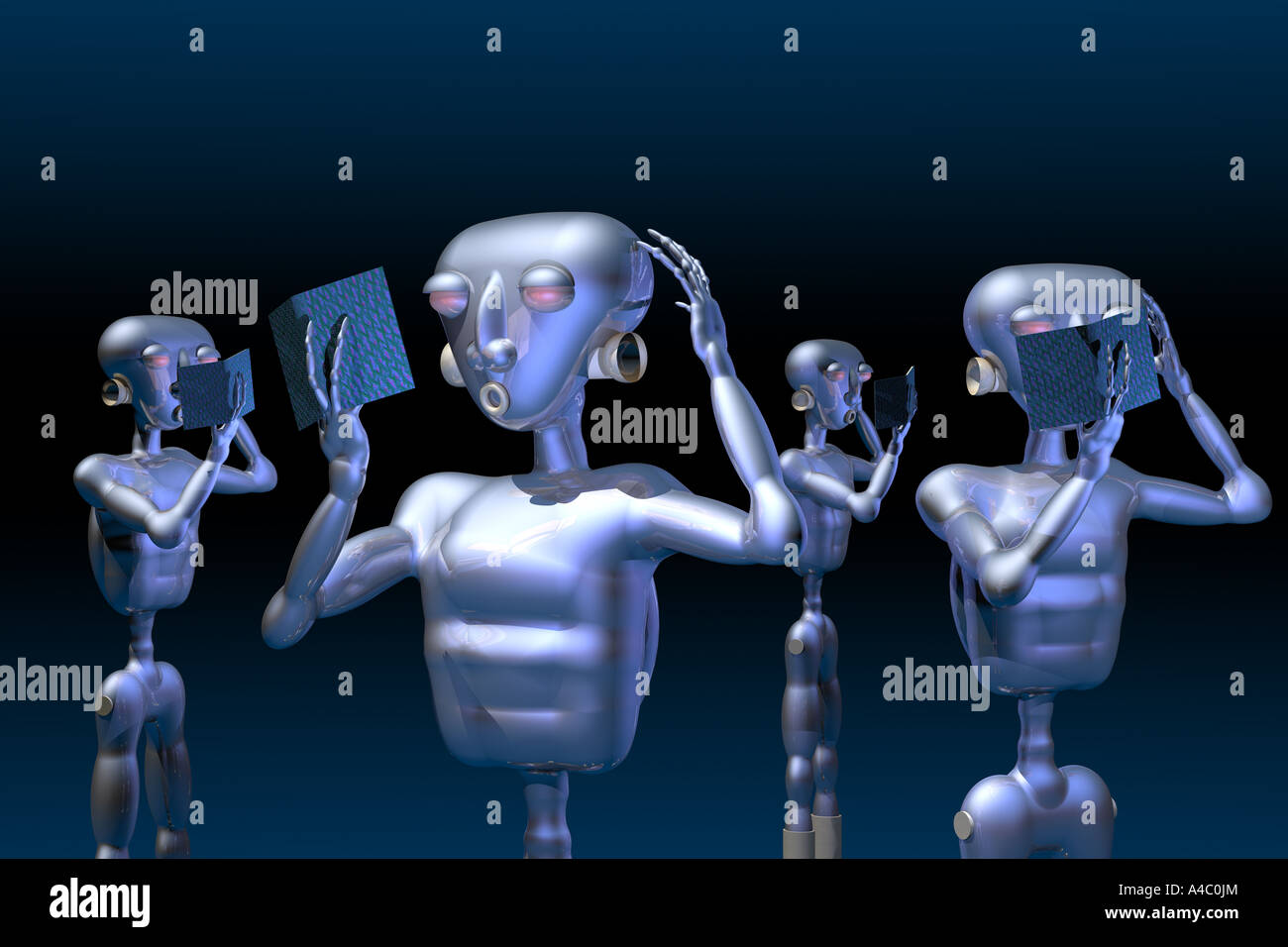 Le groupe de lecture. Banque D'Images