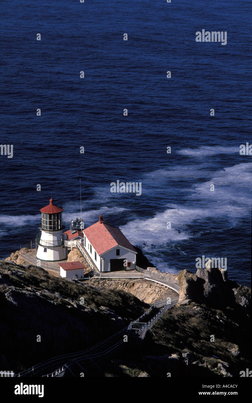 Leuchtturm Pt Reyes National Seashore Californie Banque D'Images