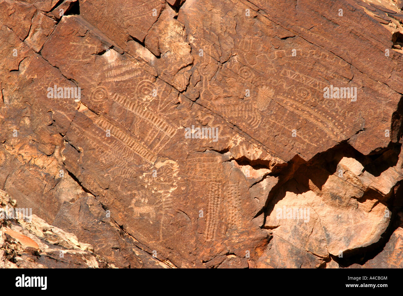 Parowan gap pétroglyphes, Utah Banque D'Images