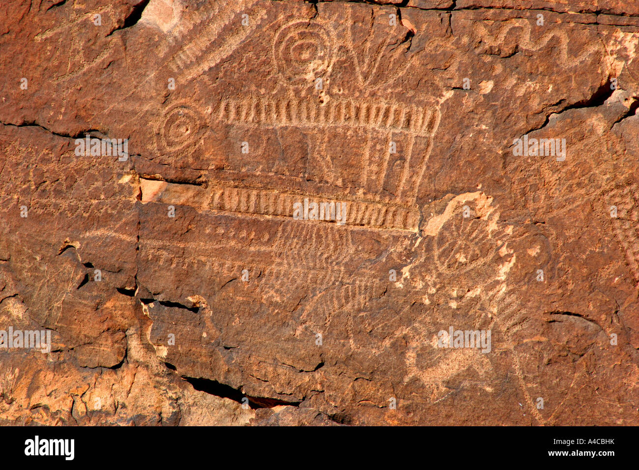 Parowan gap pétroglyphes, Utah Banque D'Images