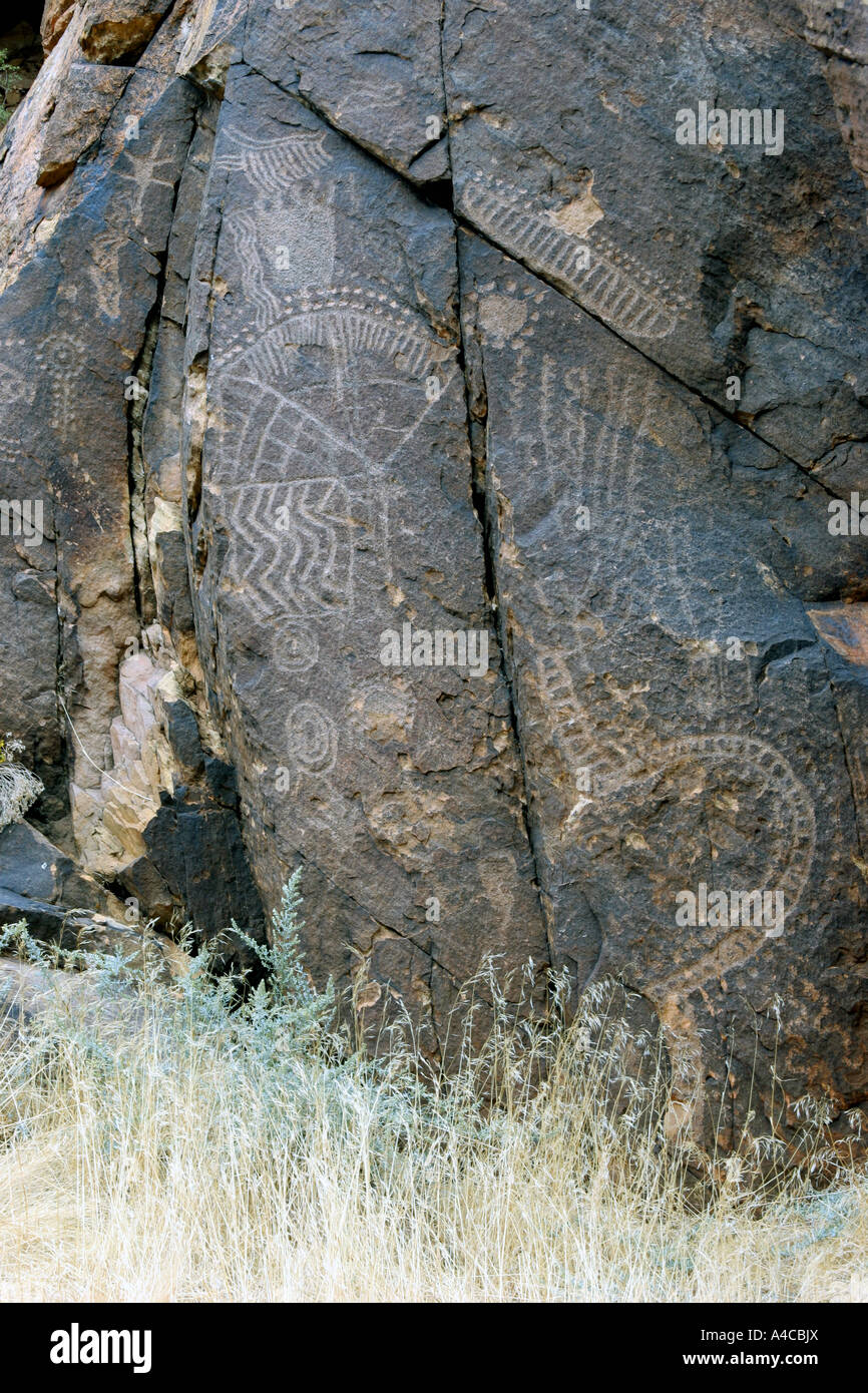 Parowan gap pétroglyphes, Utah Banque D'Images