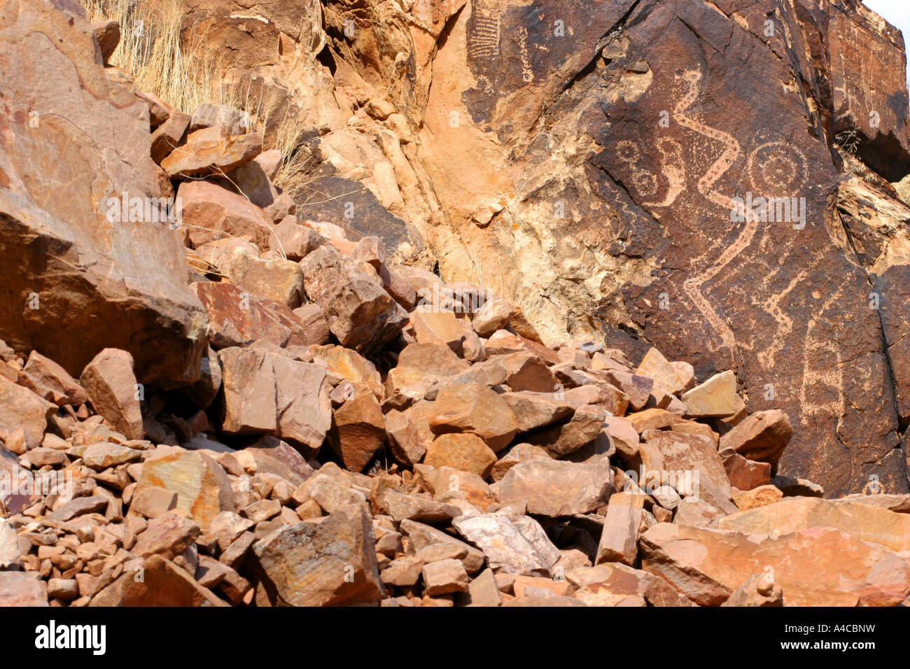 Parowan gap pétroglyphes, Utah Banque D'Images
