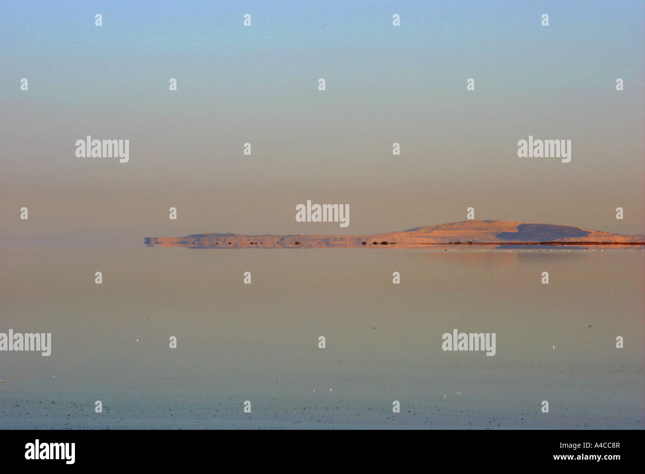 Grand lac salé en Utah, sunrise Banque D'Images