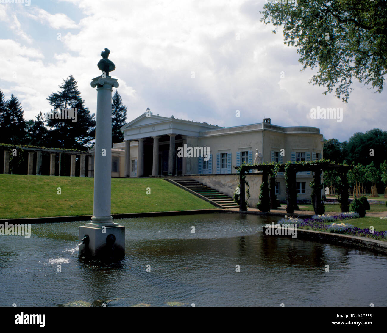 Palais de Charlottenhof, Potsdam, Brandebourg, Allemagne. Banque D'Images
