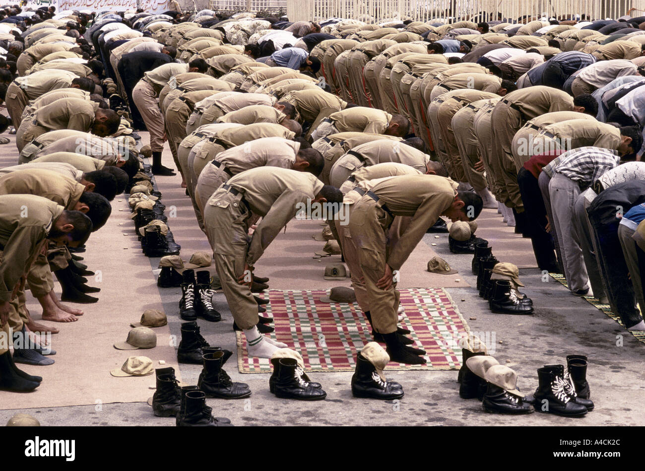 La prière du vendredi ont lieu dans le Maidan-j'Iman square à Ispahan, Iran. Banque D'Images