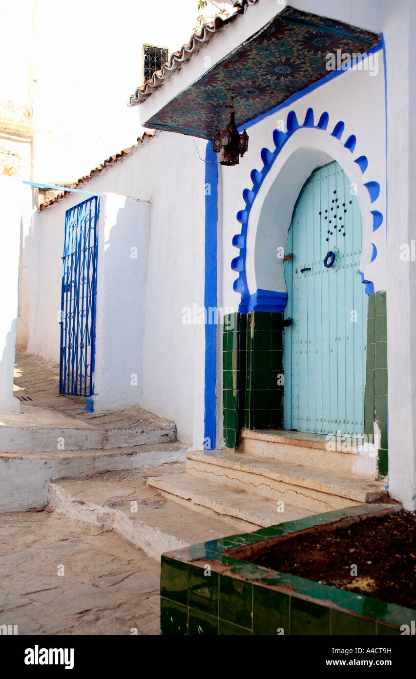 Entrée de bâtiment marocain Banque D'Images