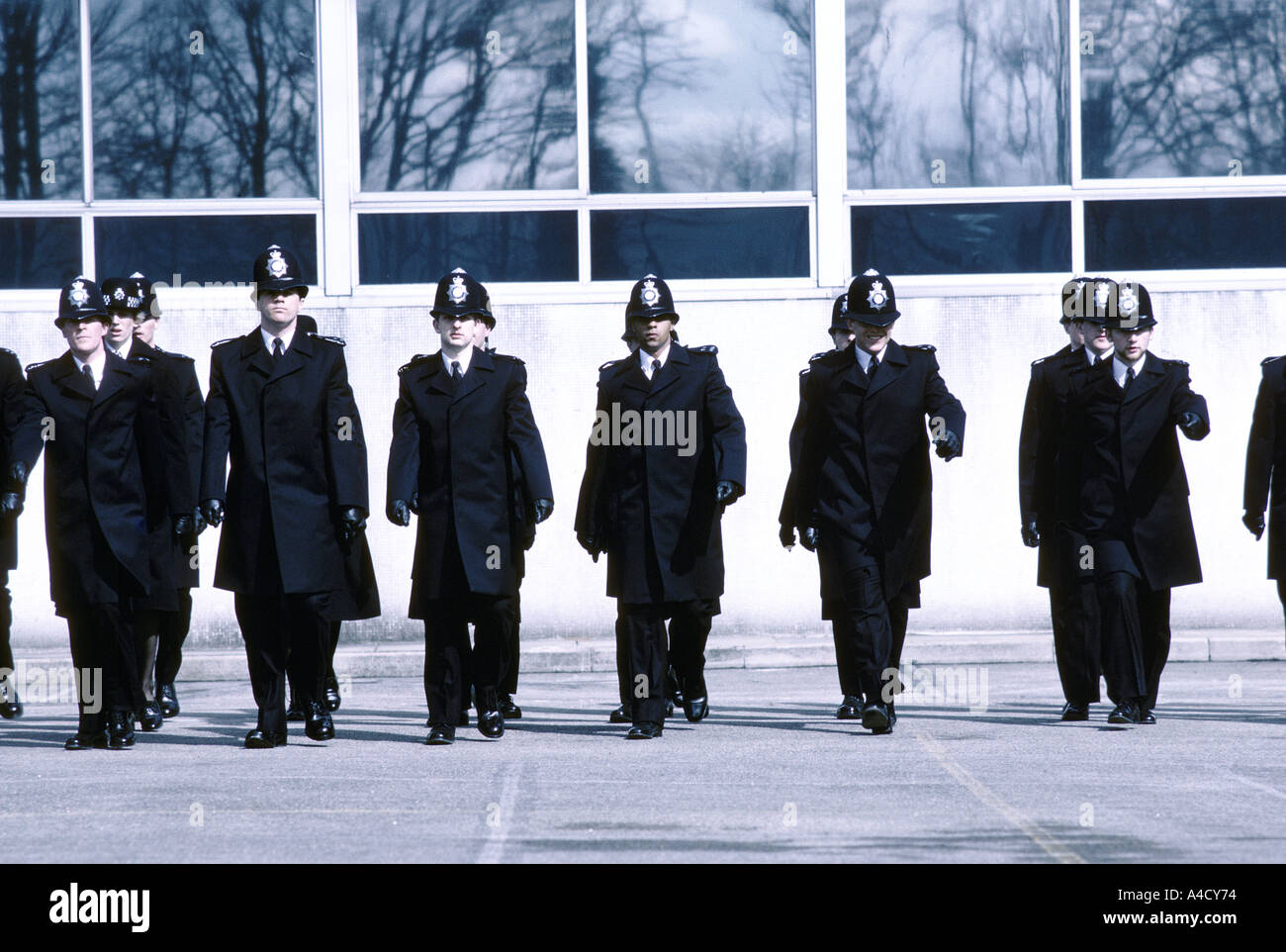 Formation de la Police à Hendon, London, UK Banque D'Images