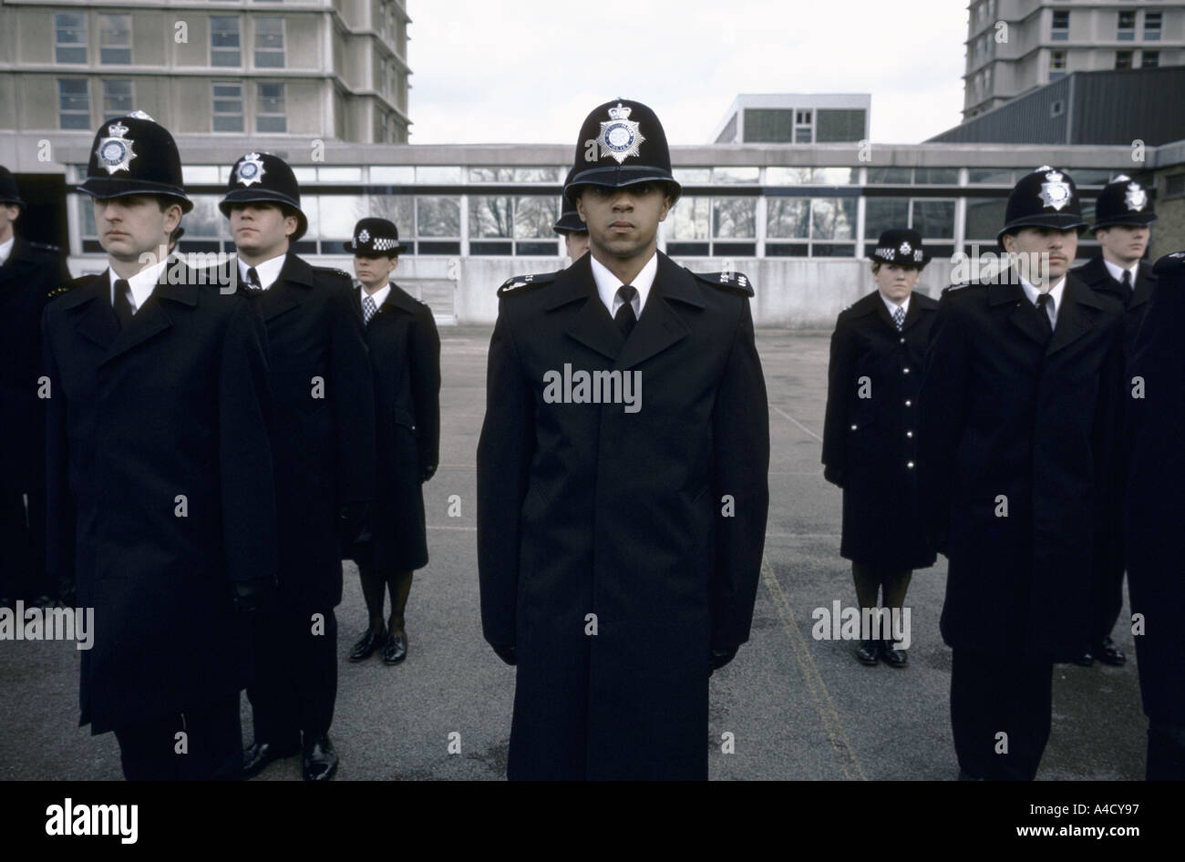 Formation de la Police à Hendon, England, UK Banque D'Images