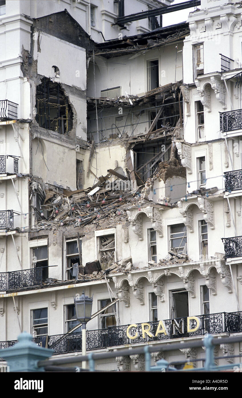 La suite de la bombe Grand Hotel, Brighton, 1984 Banque D'Images