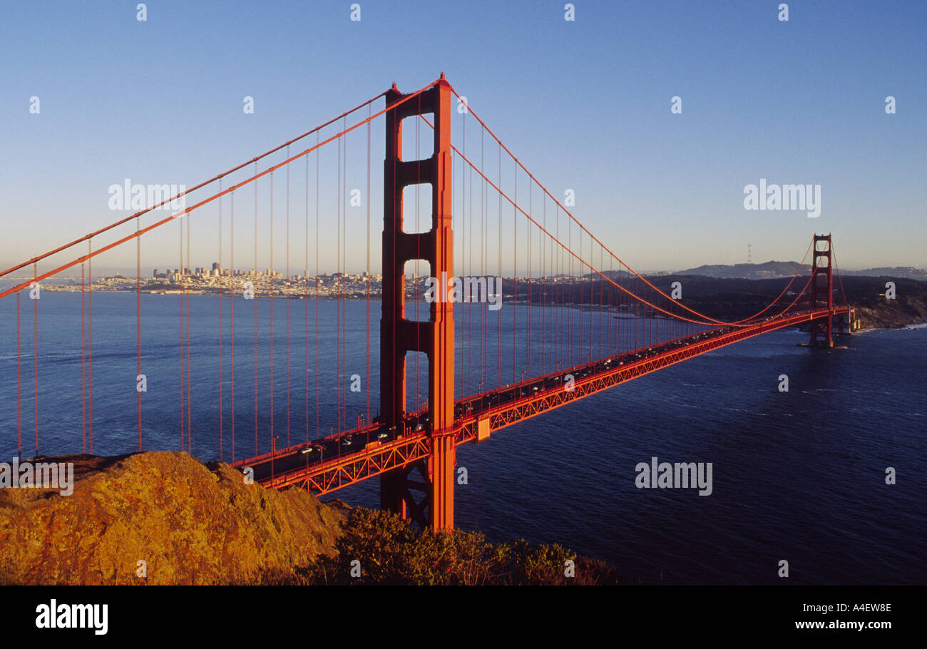 TCSFGGB1 Golden Gate Bridge San Francisco California USA comté de Marin Banque D'Images