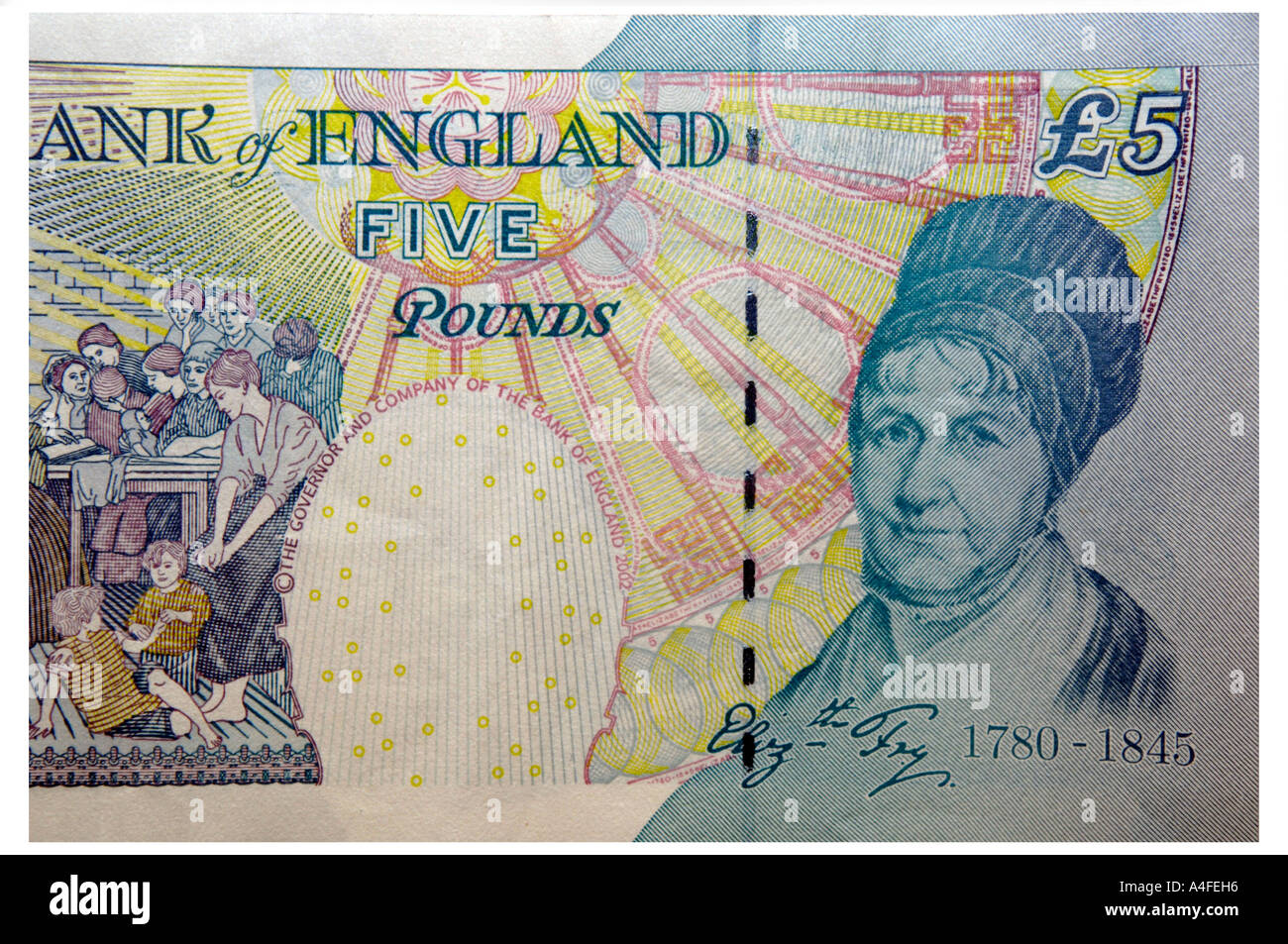 5 Lb English Bank Note Banque D'Images