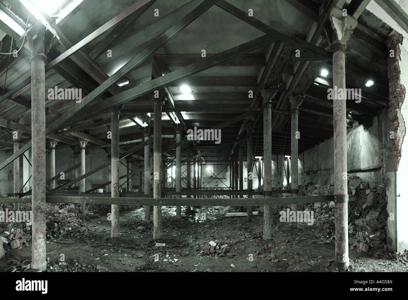 Site de construction dans une ancienne maison Banque D'Images