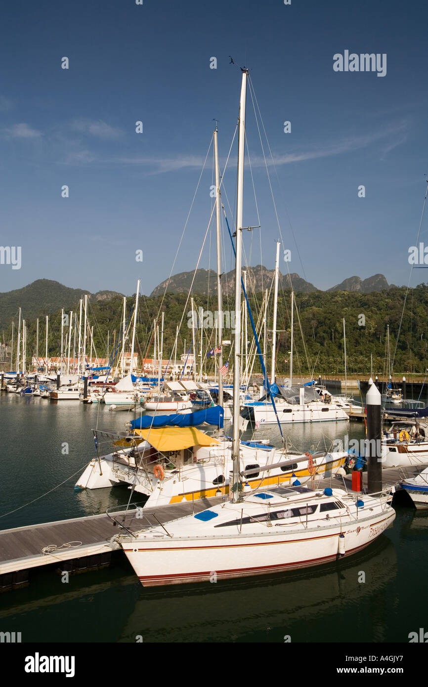 La Malaisie Kedah Langkawi Port de Telaga Park disponibles en Marina Banque D'Images