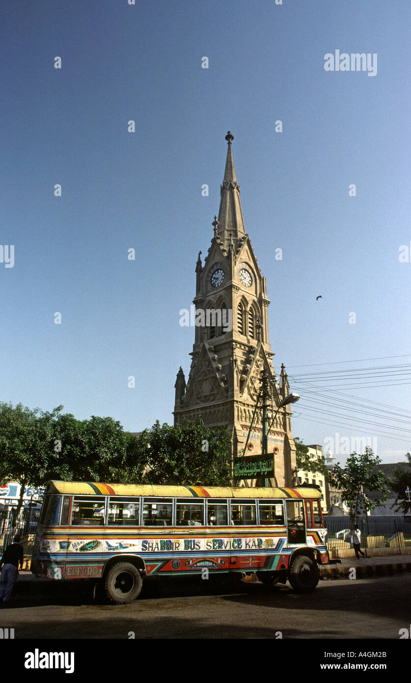 Sind Pakistan Karachi Mereweather Tower Banque D'Images