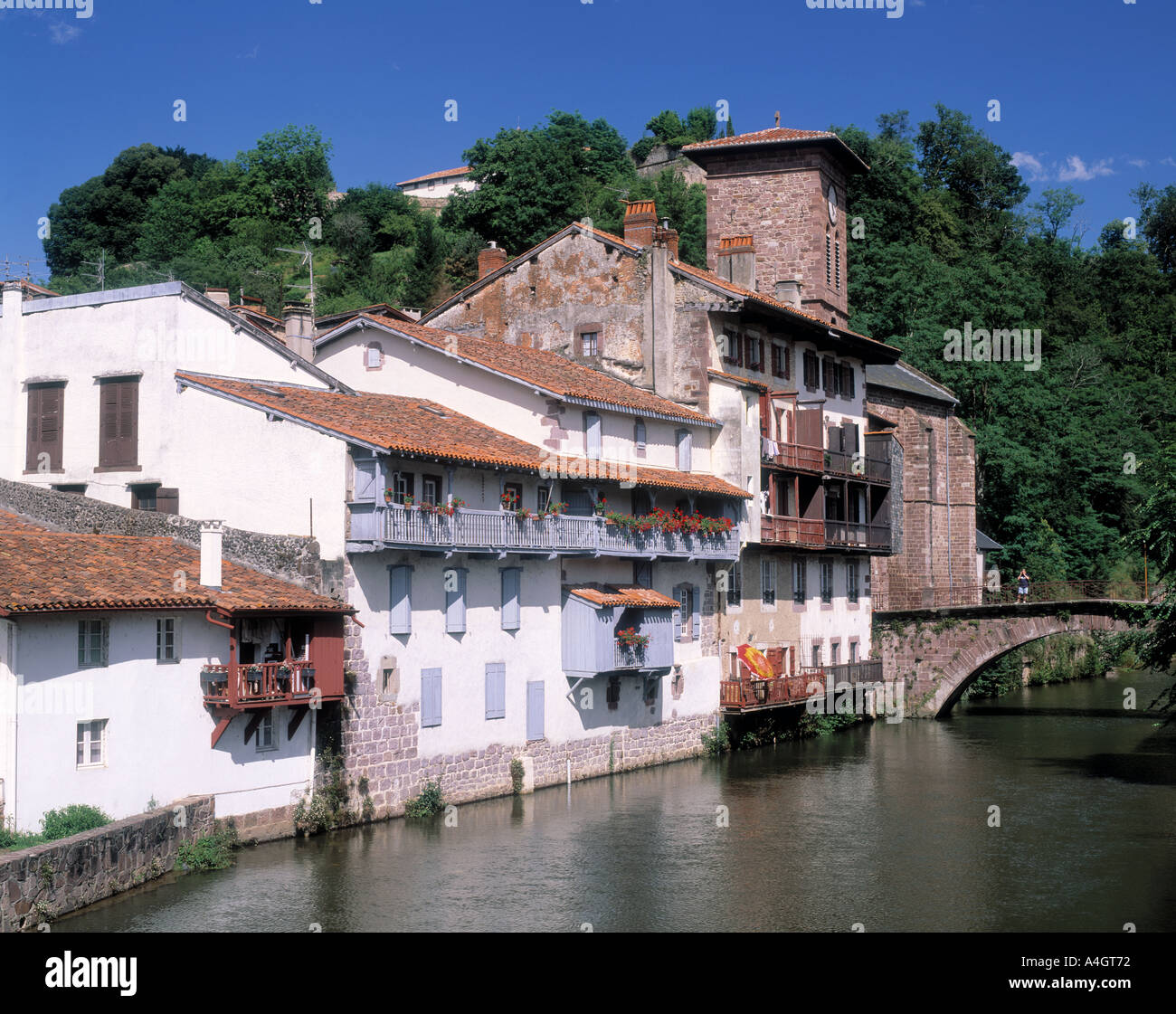 St Jean Pied de Port Pyrenees Atlantiques France Nouvelle-Aquitaine Banque D'Images