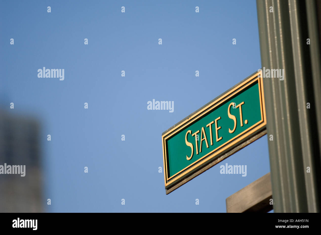 State Street Sign Chicago Illinois Banque D'Images