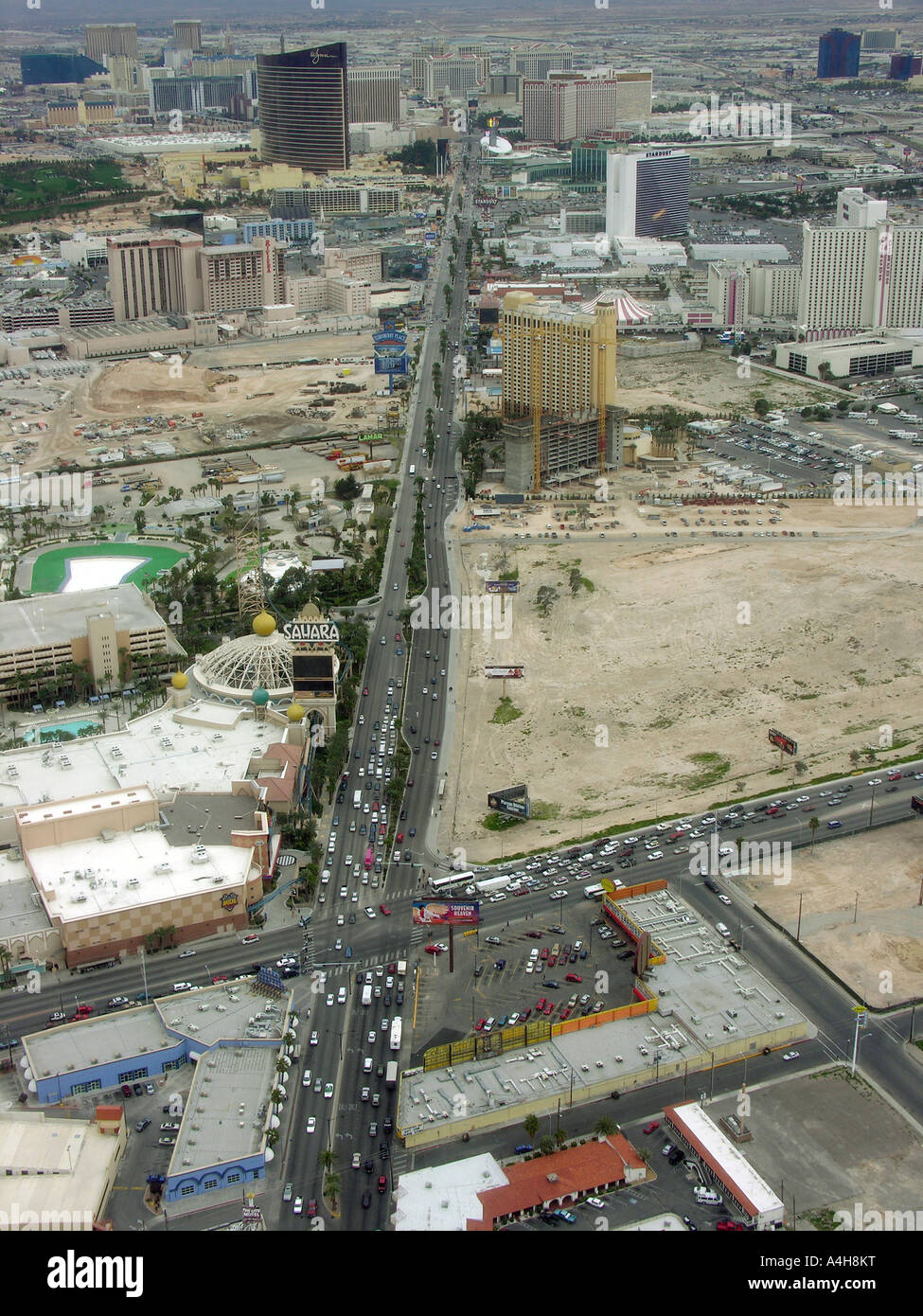 Strip de Las Vegas skyline view from the Stratosphere hotel Banque D'Images