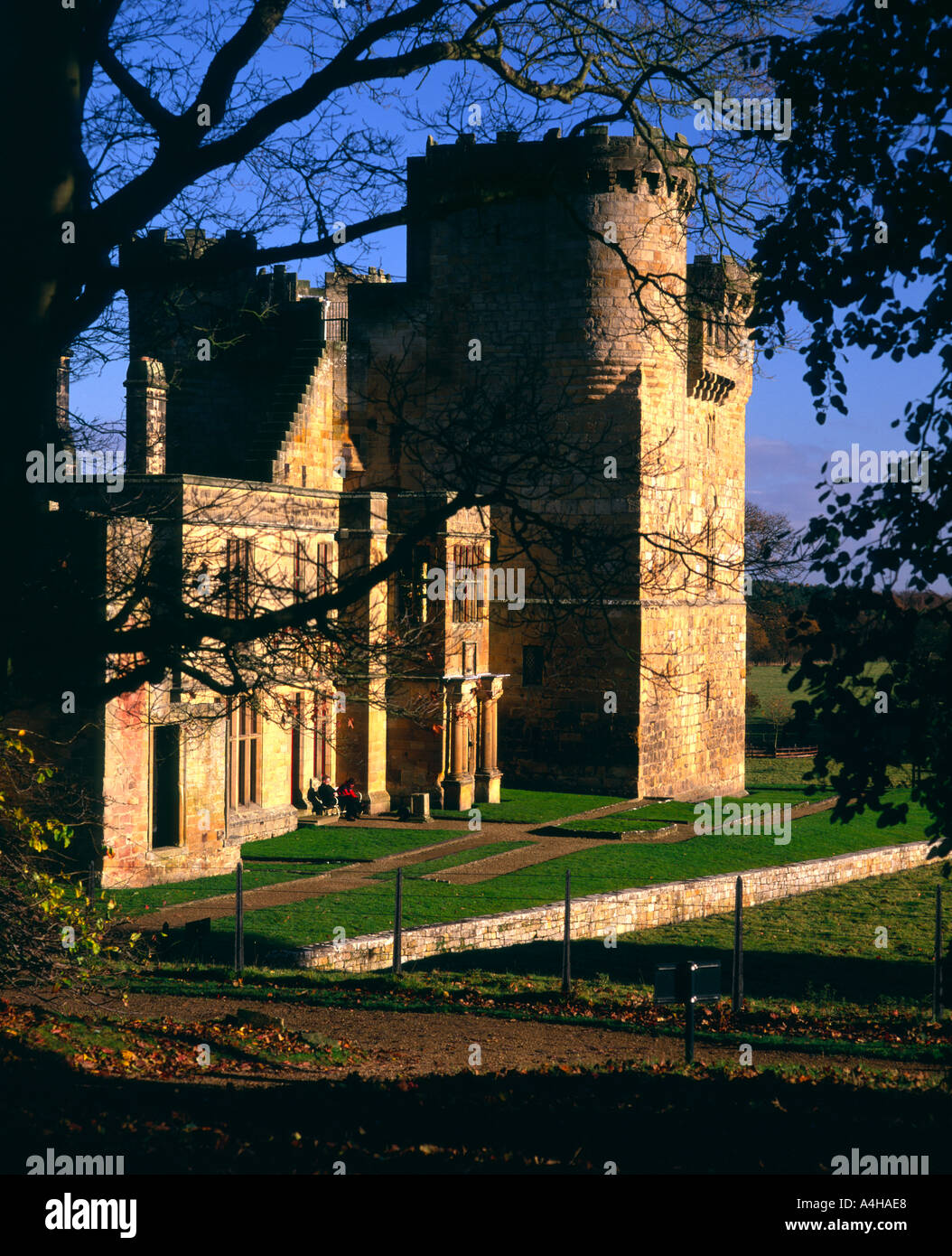 Château Belsay, Northumberland Banque D'Images