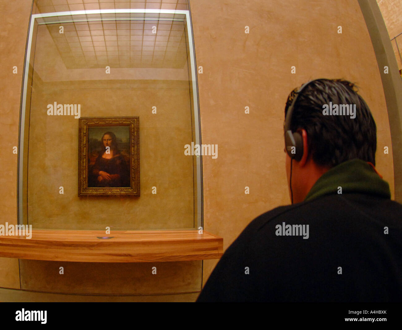 La Joconde de Léonard de Vinci au Louvre Paris France Banque D'Images