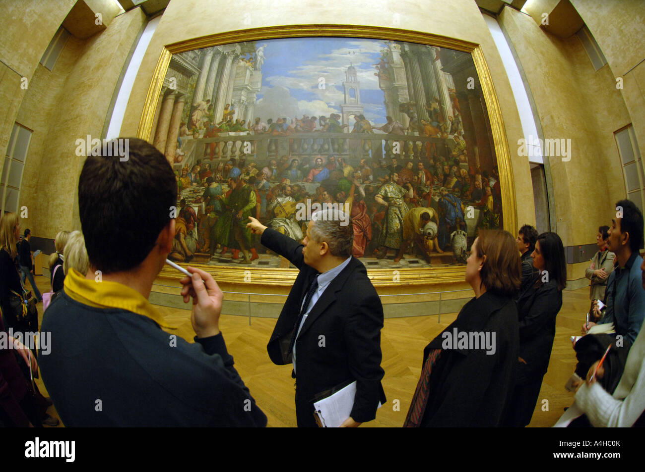 Musée du Louvre à Paris, France, Les Noces de Cana par Paolo Veronese Banque D'Images