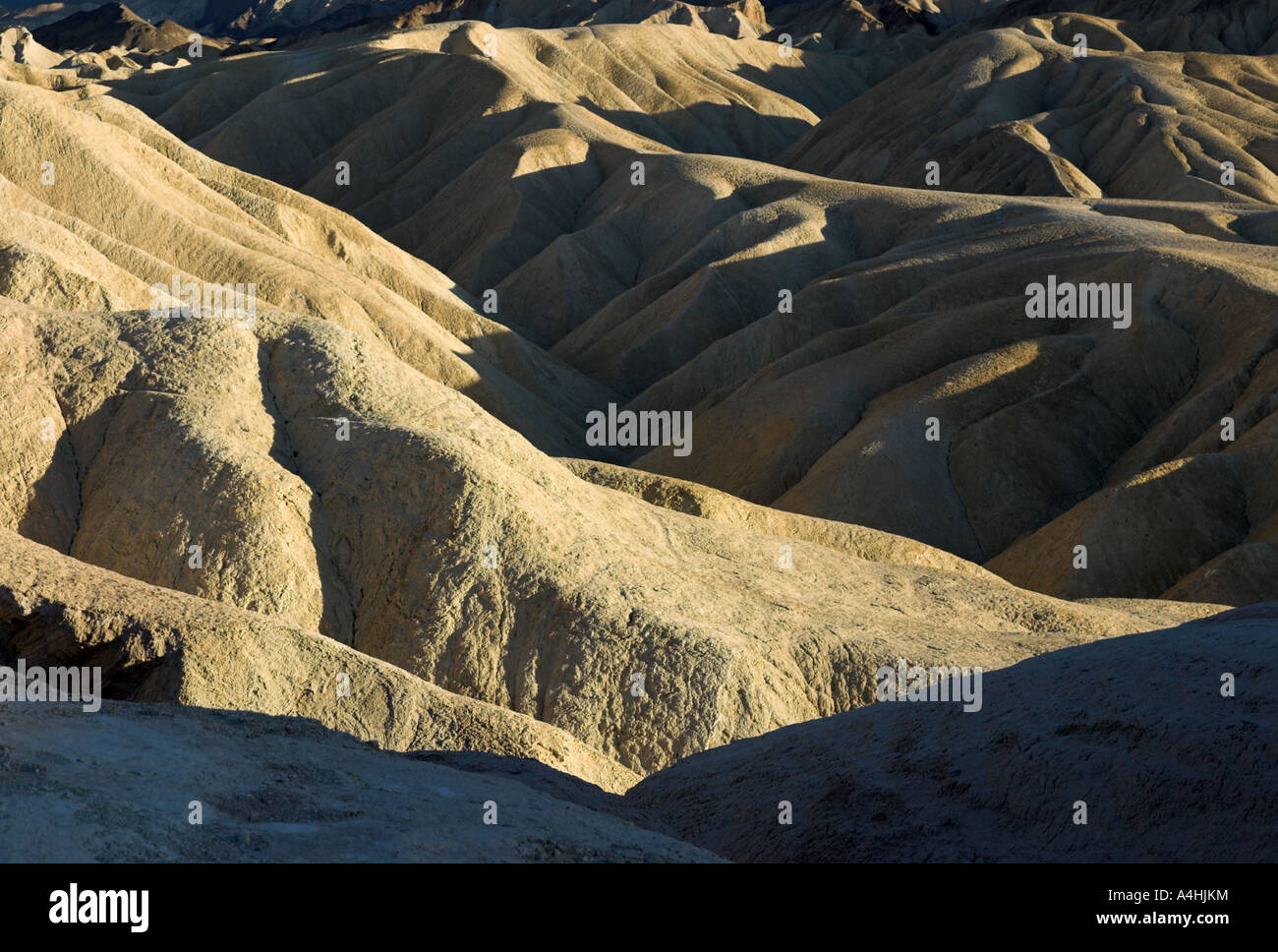 Au crépuscule, Zabriskie Point Death Valley National Park, États-Unis Banque D'Images