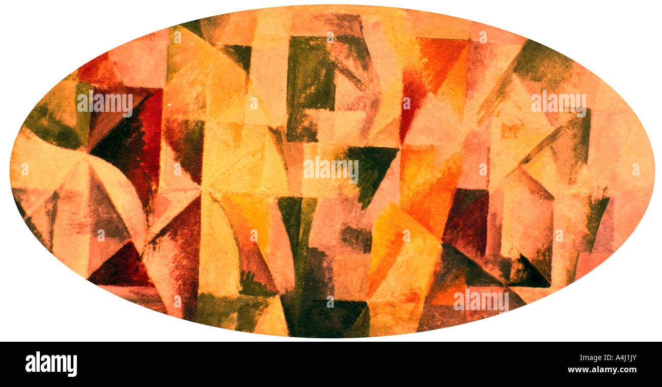 "Le Chapeau", 1912. Artiste : Robert Delaunay Banque D'Images