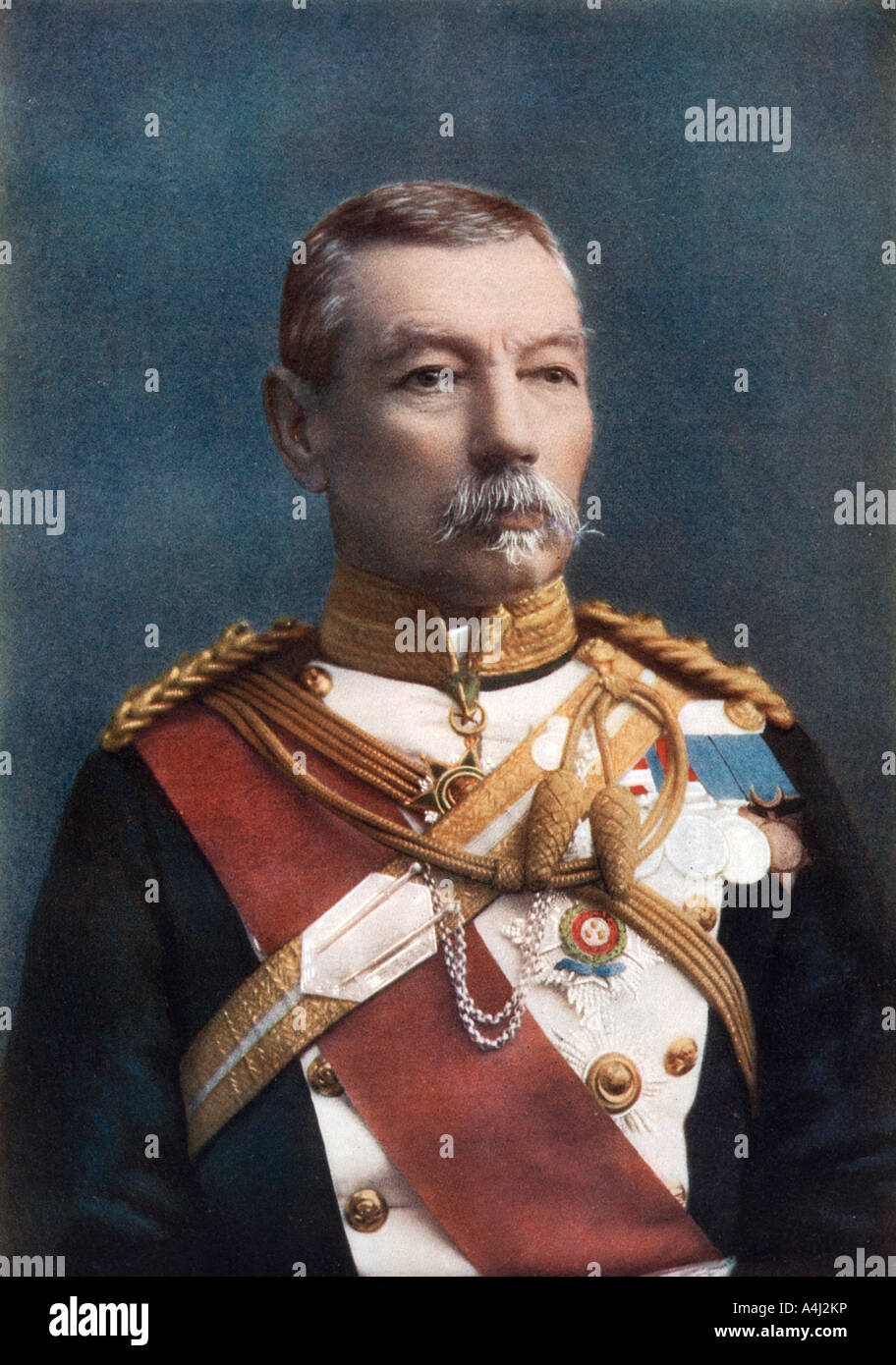 Le lieutenant-général Sir Drury-Lowe Drury, colonel du 17e Lanciers, 1902.Artiste : Alexander Bassano Banque D'Images