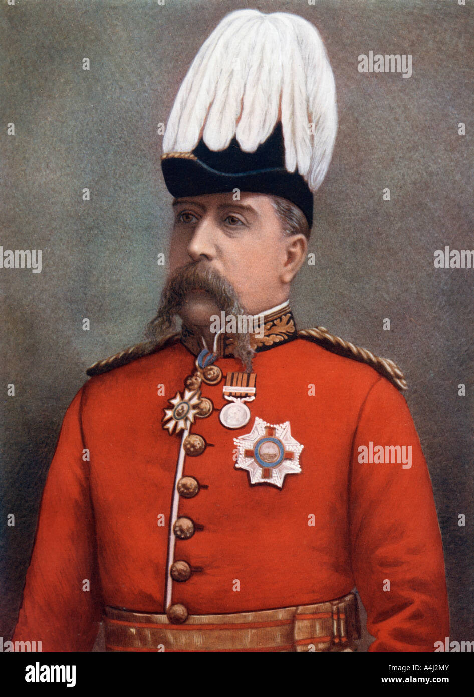 Le lieutenant-général Sir Frederick Carrington, le Service spécial en Afrique du Sud, 1902. Organisateur : Maull & Fox. Banque D'Images