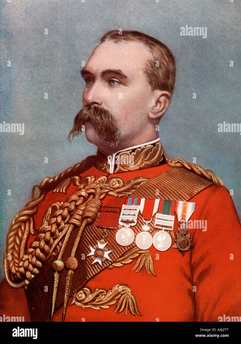 Le lieutenant-général Alfred Gaselee, commandant des forces britanniques en Chine, 1902.Artiste : Bassano Studio Banque D'Images