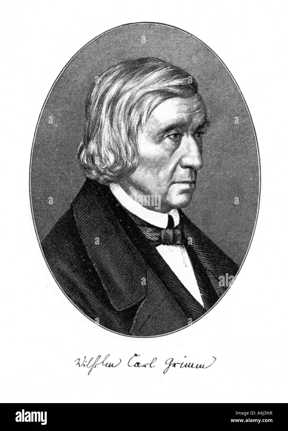 Carl Wilhelm Grimm, auteur allemand, 1887. Artiste : Inconnu Banque D'Images