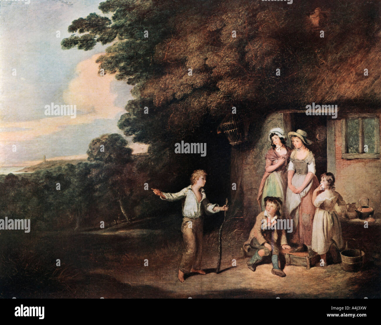 'Le Naufragé Boy', fin du 18e-début du 19ème siècle (1912).Artiste : William Maritain Bigg Banque D'Images