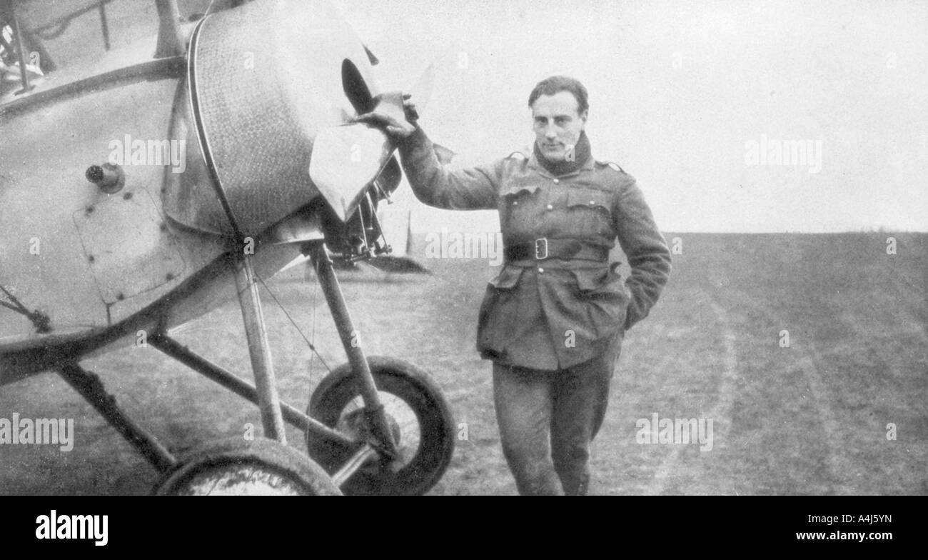 Jean Navarre, pilote français, 1916. Artiste : Inconnu Banque D'Images