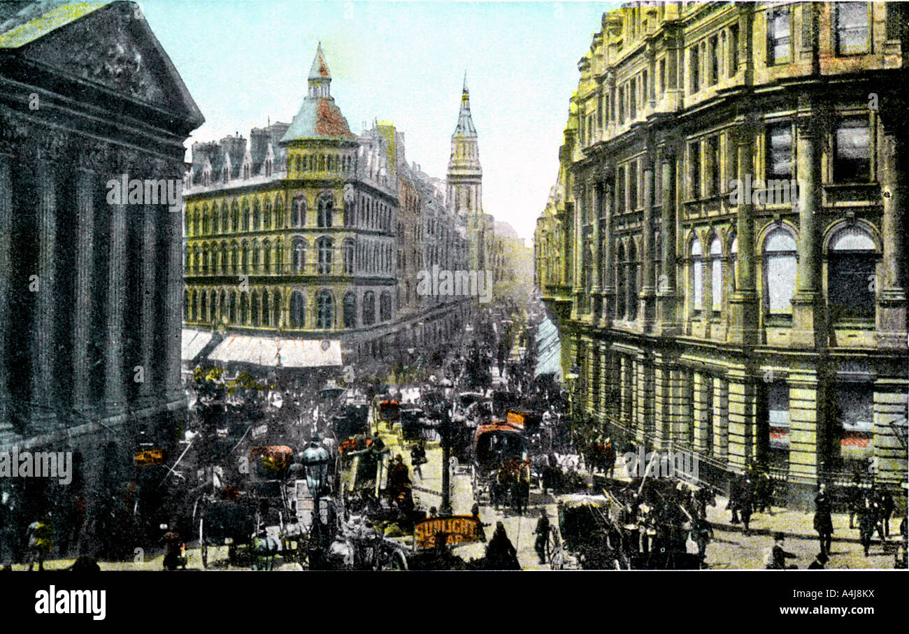 Hôtel particulier et Cheapside, Londres, début du xxe siècle. Artiste : Inconnu Banque D'Images