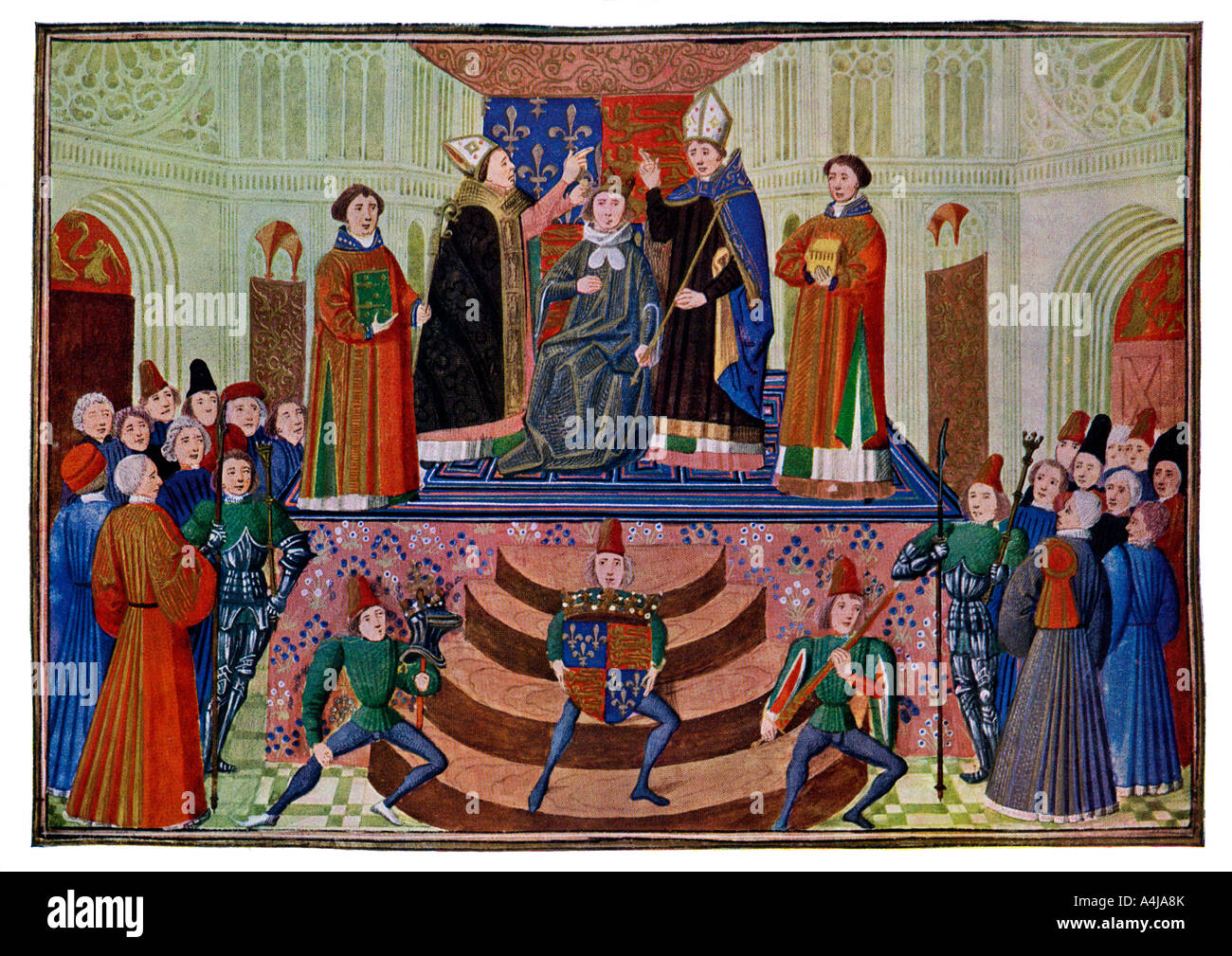 Le Couronnement d'Henri IV, 1399 (15e siècle)Artiste : Maître de la Harley , 1639-1699 Banque D'Images